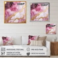 thumbnail image 4 of Designart "Essence of Pink and Gold Marble III" Abstract Wall Art - Modern Pink Abstract Marble Entryway Wall Art, 4 of 6