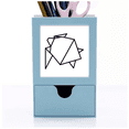 thumbnail image 1 of Abstract origami tortuga forma geométrica Tarjeta de clip de pluma del gestor de suministros de oficina, 1 of 3