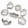 thumbnail image 2 of 7Pcs Halloween Stainless Steel Cookie Cutter Sets Spider Web Biscuit Decorations, 2 of 6