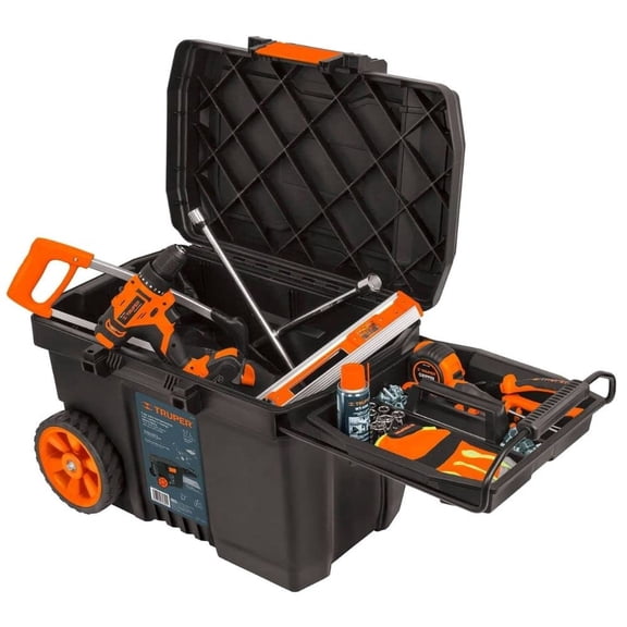 Caja de Herramientas Truper 23p con Ruedas