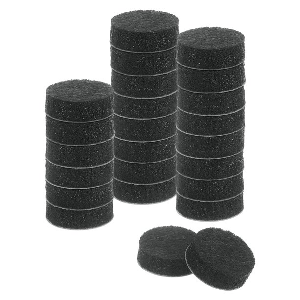 Deslizadores de muebles, almohadillas de fieltro autoadhesivas redondas, protectores de suelo para patas de muebles de madera dura 0.6" 24Pcs