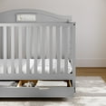 Graco Story 5in1 Convertible Baby Crib with Drawer, Pebble Gray