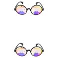 thumbnail image 4 of Qarigey Gafas de protección solar Ropa personalizada Gafas de fiesta Decoraciones Regalos para amigos Festival Gafas de sol Negro Lente de colofonia 2Conjunto, 4 of 6