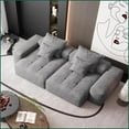 thumbnail image 2 of Modern Oversized 4-PC Sparkling Chenille Sectional Sofa with 2 Chaises - Grey, No Assembly, Ideal for Living Rooms, 2 of 25