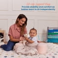 thumbnail image 3 of ECR4Kids SoftZone Cozy Sit-Up Support Ring Baby Floor Pillow, Toddler Seating, Pink, 3 of 9