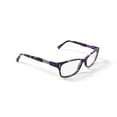 thumbnail image 3 of Apple Bottoms Women's AB782 Rectangular Prescription Eyeglasses with Case, Purple, 3 of 6