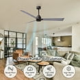 thumbnail image 5 of Matthews Fan Company AK-TB-BW-72 Alessandra 72” Textured Bronze Ceiling Fan with 3 Barn Wood Blades, Remote Control, Indoor/Outdoor Wet Rated, 5 of 6
