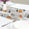 thumbnail image 4 of Yayeee Table Runner 90 inches Long Home Kitchen Dinning Party Decoration, Orange Snow Houses, 4 of 7