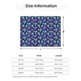 thumbnail image 5 of Yiaed starry sky Skull flower Print Blanket Throw Blanket Soft Cozy Flannel Blanket for Home Bed Sofa Couch Chair-80"x60", 5 of 6