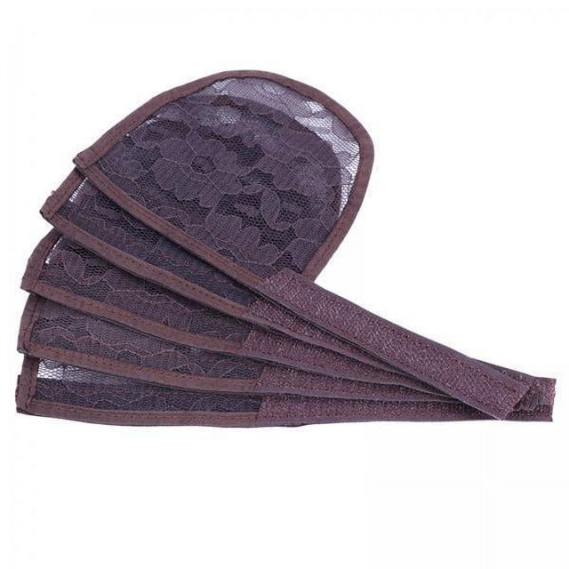 Paquete de 5 redecillas para El cabello Strade Fareast Limited color marrón castaño 6 piezas