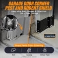thumbnail image 2 of Hern's Pro Heavy-Duty Aluminum Garage Corner Pest Shield - Field-Tested Rodent Exclusion Armor (Matte Black), 2 of 11