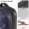 thumbnail image 6 of FKELYI PU Leather Bible Cover with Handle Book Cover Zippered Church Bible Bag for Prayer American Flag Grunge Fire Football Print Christian Bag Book Carrier Organizer Holder, 6 of 6