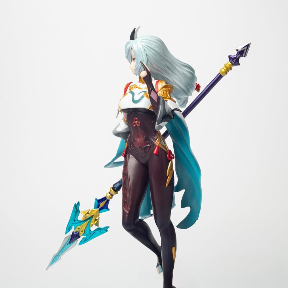 Shenhe Figure Holding A Long Gun Shenhe Anime Figures 30cm/11.8inch Handmade PVC Anime Model Statue Collectible Craft Gift