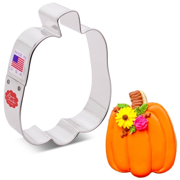 Tall Gourd Halloween Pumpkin Cookie Cutter 4", Made in USA by Ann Clark