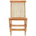 thumbnail image 5 of vidaXL Solid Teak Wood Bistro Set 3 Pieces with Cushions Garden Multi Colors, 5 of 11