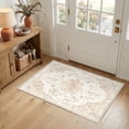 thumbnail image 3 of CHITOOMA 2'x3' Boho Runner Rug for Hallway, Machine Washable Stain Resistant Non-Shed Carpet, Floral Runner Rug with Non-Slip Backing for Kitchen, Entryway, Bedroom, Laundry, Bathroom, 3 of 7