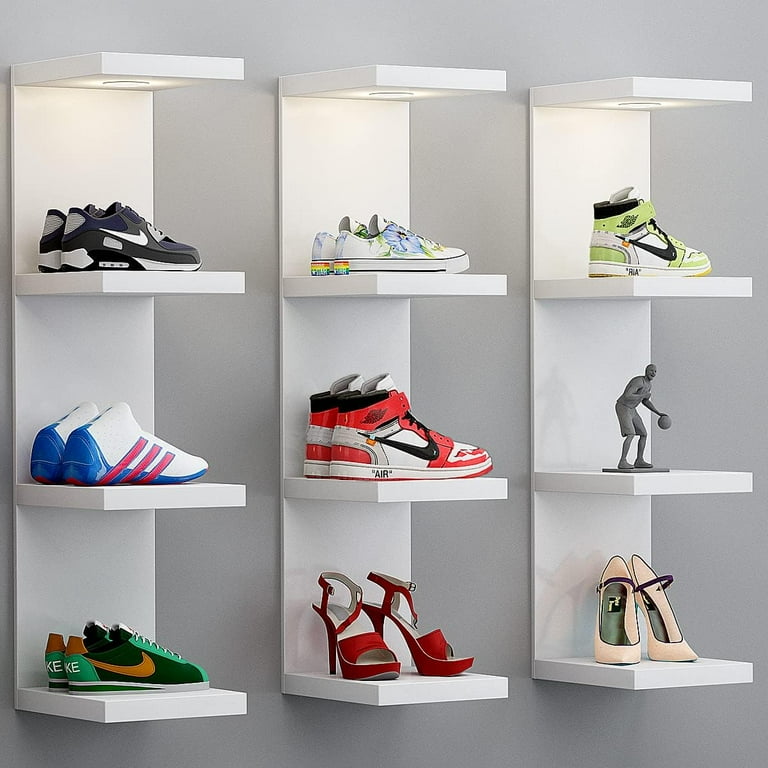 Tier Wall Shelf Unit,White Lack Wall Shelf,Display Floating