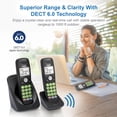 thumbnail image 4 of Teléfono inalámbrico VTech VG131-21 DECT 6.0 de 2 auriculares con Bluetooth, 4 of 9