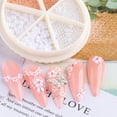 thumbnail image 3 of Nail Accessories 6 Grid Set 3D Acrylic Floral Nail Supplies with Pearl for Salon DIY Girls and Ladies, 3 of 5