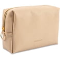 thumbnail image 1 of Make Up Pouch for Women Small Makeup Bag with Zipper Cute Cosmetic Box for Girl Toiletry Bag Accessories Organizer （Camel-L）, 1 of 6