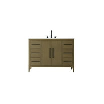 Elegant Kitchen and Bath 48 Inch Single Bathroom Vanity In Chestnut Brown