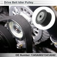 thumbnail image 2 of Unique Bargains Drive Belt Idler Pulley for Mitsubishi Outlander 2012-2020 Serpentine Tensioner Pulley Idler No.1345A065/1341A042 Steel Black 1 Pcs, 2 of 6