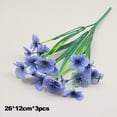 thumbnail image 2 of 3Pcs Five-forked Violet Outdoor Simulation Flower Porch Decorative Flowers, 2 of 6