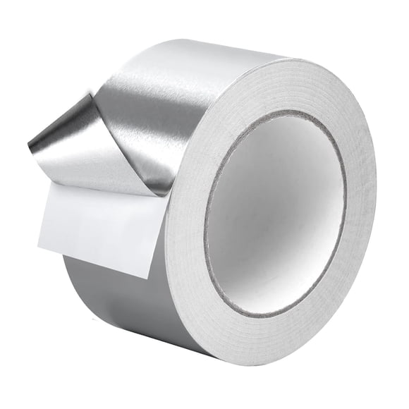 Aluminum Foil Tape, 2in x167ft(3.9 mil) Silver Metal High Temperature Heavy Duty HVAC Tape for Ductwork, Sealing, Patching, HVAC