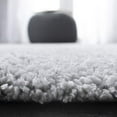 thumbnail image 4 of Safavieh August Shag Collection AUG900G Solid 1.2-inch Thick Area Rug, 3' x 3' Square, Silver, 4 of 4
