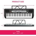 thumbnail image 5 of YouYeap 61 Key Piano Keyboard Portable Electric Keyboard with Microphone, 5 of 8