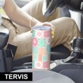 thumbnail image 6 of Pioneer Flower Floral Print Pattern 20oz Skinny Tumbler with Straw & Lid, Double Wall Vacuum Insulated Cup, Leak-Proof, Cup Holder Friendly, Hot 6H Cold 12H, 6 of 6
