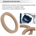 thumbnail image 3 of Anillo espaciador de altavoz Unique Bargains, adaptador universal para tweeter de 6.5" de madera, 2 Pcs, 3 of 7
