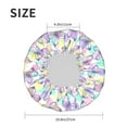 thumbnail image 6 of Easygdp Butterflies on Polka Dots Shower Caps for Women, Double Waterproof Layers Shower Cap, Quick Drying Bath Hair Cap Reusable, 6 of 9