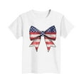 thumbnail image 4 of FamilyThread Kids Striped Shirts Short Sleeve Boy Girls July 4th Patriotic Tee Top Pattern Short Sleeve Round Neck Top T-shirt For Kids, 4 of 4