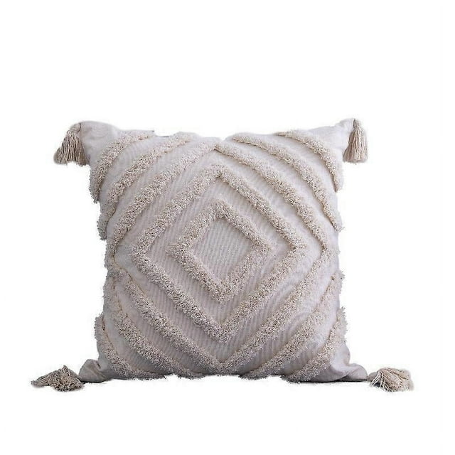 Fundas de cojín bohemias de 45 x 45 cm, fundas decorativas para cojines de sofá con cremallera invisible.