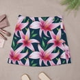 thumbnail image 3 of Lily Floral Skirt Summer Flowers Street Style Casual A-line Skirts Elegant Mini Skirt Fem, 3 of 7