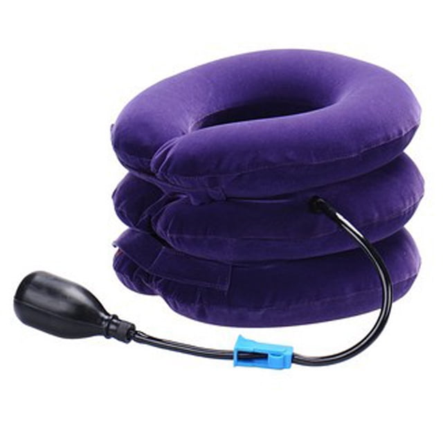 Ygjytge Almohada Inflable Para Masaje De Tracción Cervical Con Soporte Para Camilla De Cuello (Púrpura) Ygjytge Para estrenar