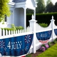 thumbnail image 6 of Qocolhg 1.5x3Ft American Bunting Flag 4th of July Stars Bunting Banner Patriotic Decorations Pleated Half Fan Flags Decor Outdoor Outside Porch Garden Window Independence Memorial Veterans Day, 6 of 8