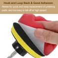 thumbnail image 5 of Uxcell 2pcs Buffing Sponge Pads 7" Polishing Wheel Waffle Finishing Grip Pad Car Buffer Polisher with Hook and Loop Back for Car Detailing Polishing Waxing, Red, 5 of 7
