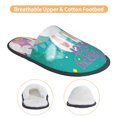 thumbnail image 3 of Balery Happy easter Pantuflas de Casa de Felpa Silenciosas con Diseño Estampado, Zapatillas Cómodas Antideslizantes de Algodón para Interior-Large, 3 of 8