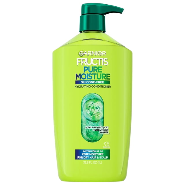Fructis Pure Moisture Hydrating Conditioner for Dry Hair and Scalp, 32.3 Fl Oz, 1 Count (Packaging May Vary)
