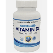 Scandinavia Naturals Vitamin D3 125 Mcg (5,000 IU)