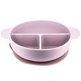 thumbnail image 3 of Beille 1pc Lavender Baby Feeding Circle Divider Food Grade Silicone Suction Plate, 3 of 5