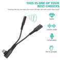 thumbnail image 3 of unbranded Adaptador Tipo C Con Splitter Aux Y Carga Dual Para Y Dispositivo Negro, 3 of 8