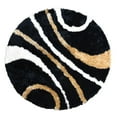 thumbnail image 6 of Rugsotic Carpets Hand Tufted Shag Polyester Eco-Friendly Area Rugs - 6'x6', Round, Black, Plain Solid Design, High Pile Handmade Anti Skid Rugs for Living Room, Bed Room K00002, 6 of 6
