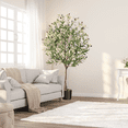 thumbnail image 4 of Árbol de Olivo Artificial Realista, Planta Falsa de Interior con Tronco Realista, Hojas y Frutos Naturales – Base de Musgo Seco – Decoración para Sala, Oficina, Patio o Recibidor, 4 of 8