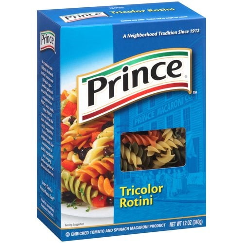 Prince Tricolor Rotini Pasta, 12Ounce Box