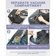 thumbnail image 3 of Large Storage Vacuum Compression Travel Backpack Seal Bags with Pump Carry on Vacuum Seal Backpack for Travel on Airplane Work Business Vacpack College Airback Laptop Backpack for Women Men, 3 of 9