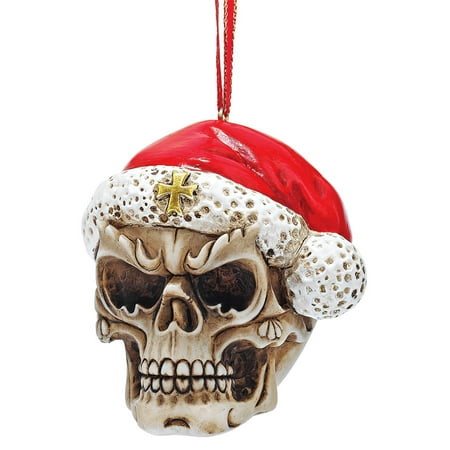 Skelly Claus II Holiday Skeleton Ornament: Set of Three