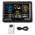 thumbnail image 2 of Weather  Temperature Humidity Monitor, Multifunctional Abrasion Resistant Forecast Station High Accuracy Wide Application Portable  for Apartment, 2 of 7